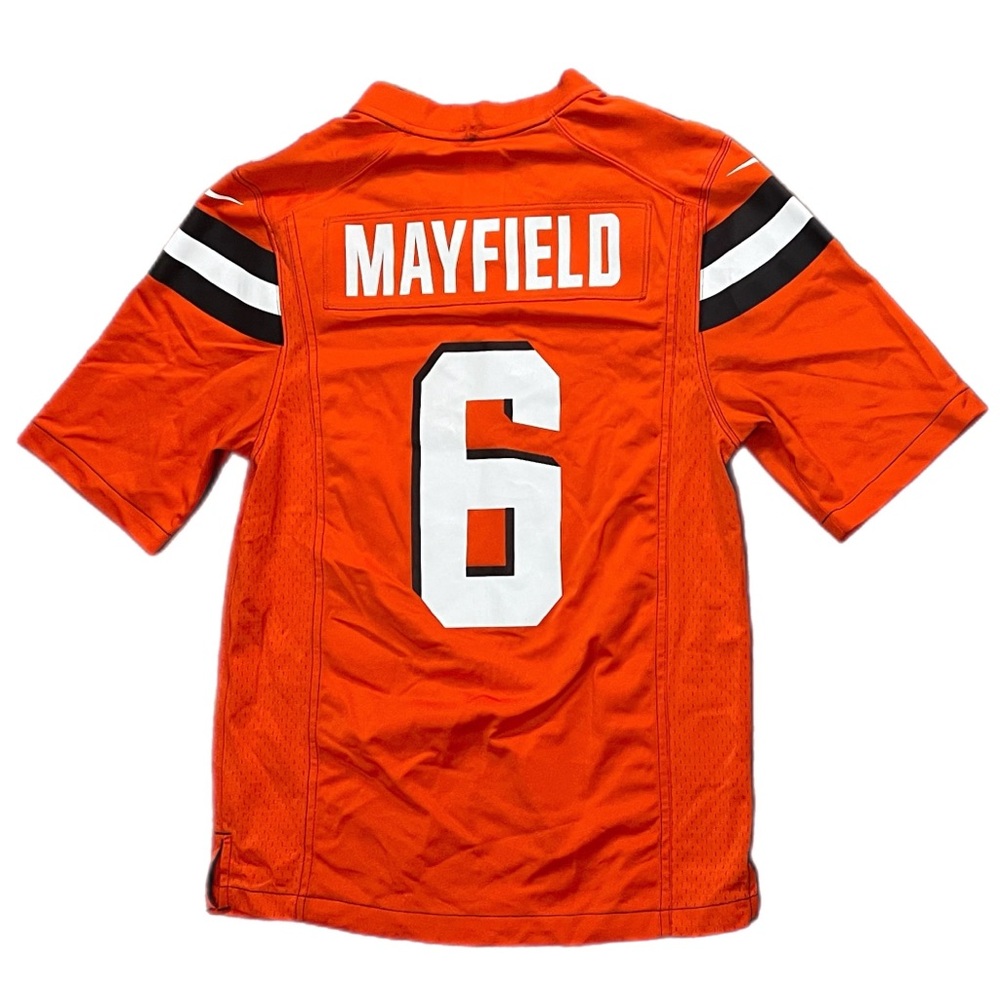 Used Nike Cleveland Browns Baker Mayfield Jersey Orange Size Small - Picture 4 of 6
